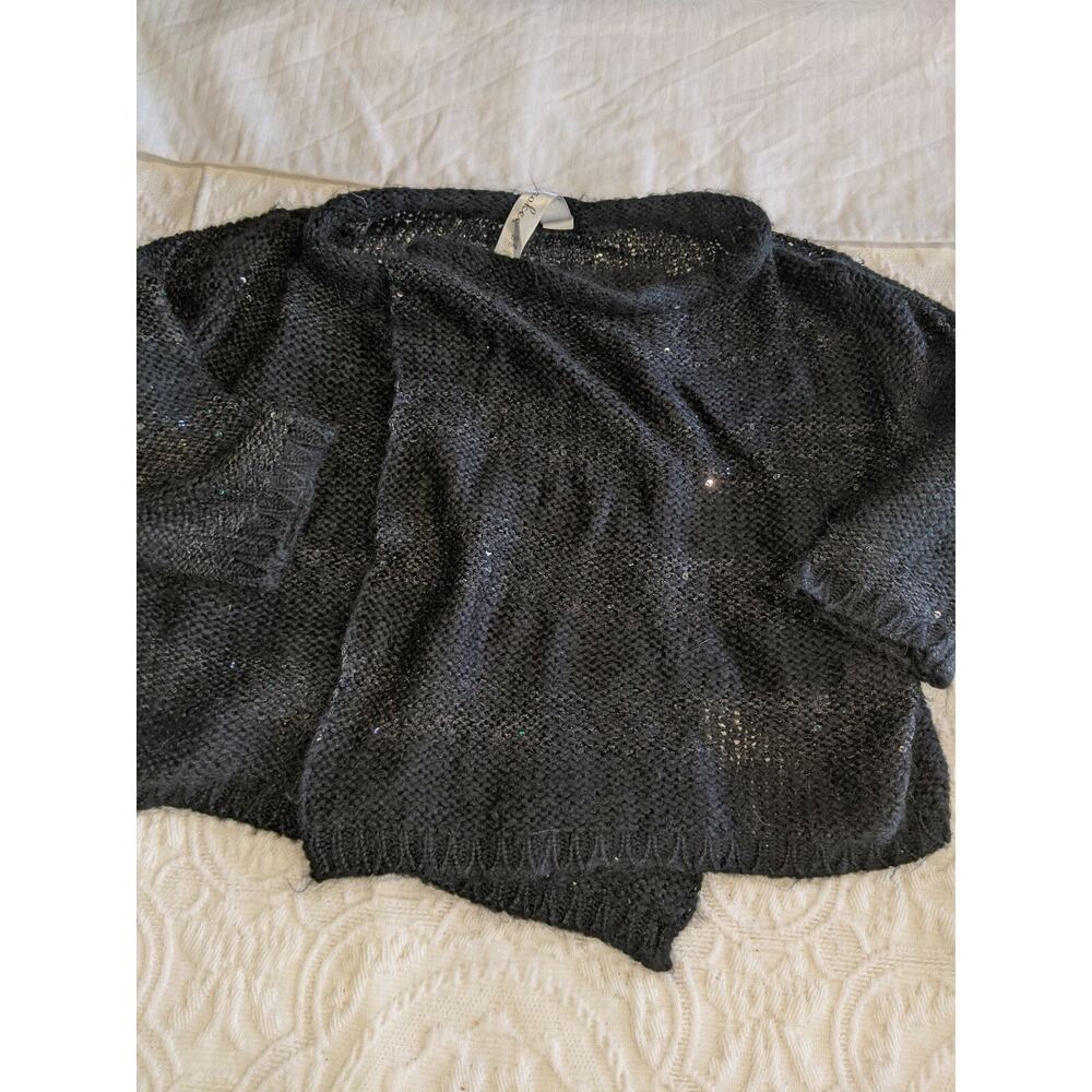 Cherokee girls sz. 6/6x black sparkle dressy cardigan sweater. Cute, soft